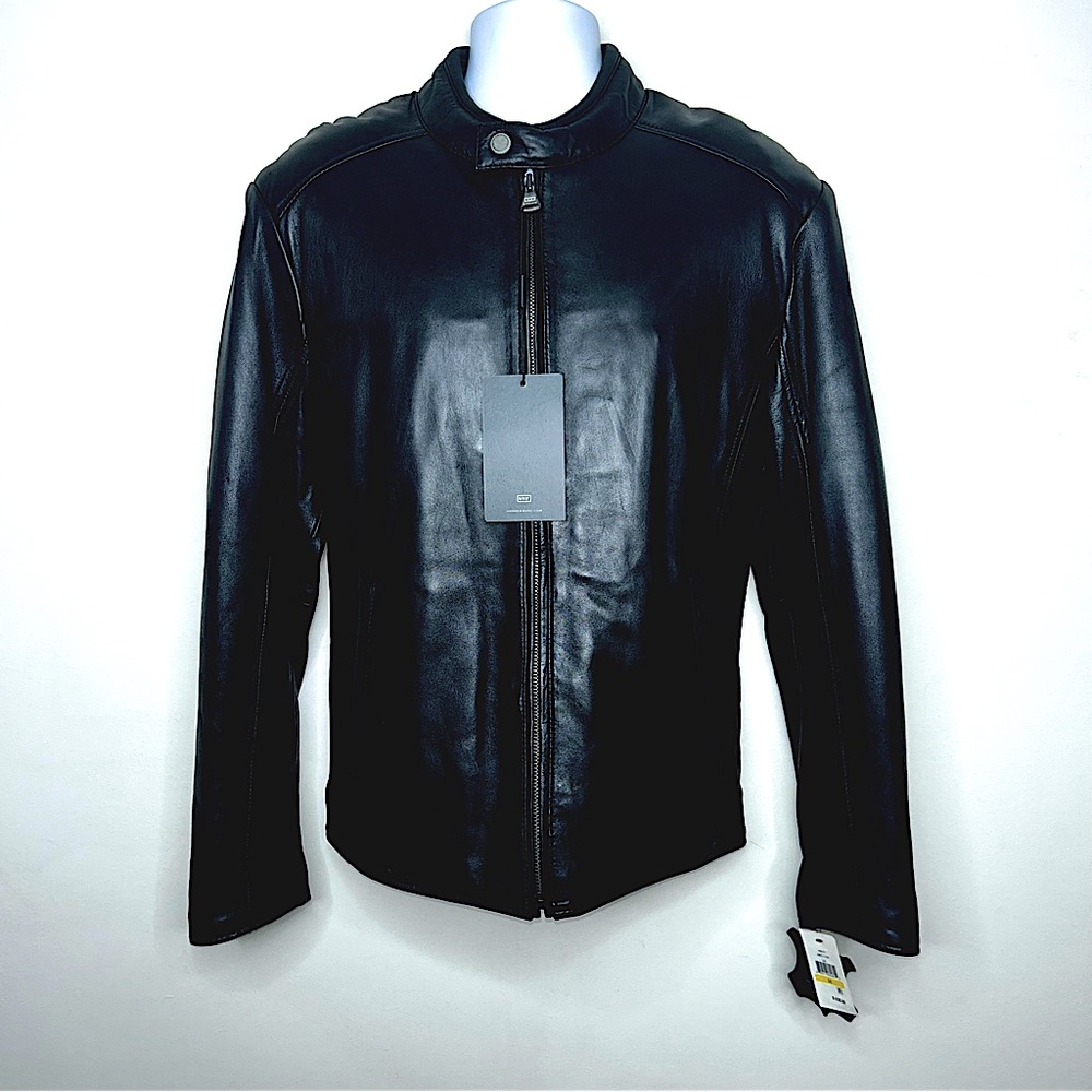 [Andrew Marc] Men’s Black Leather Jacket